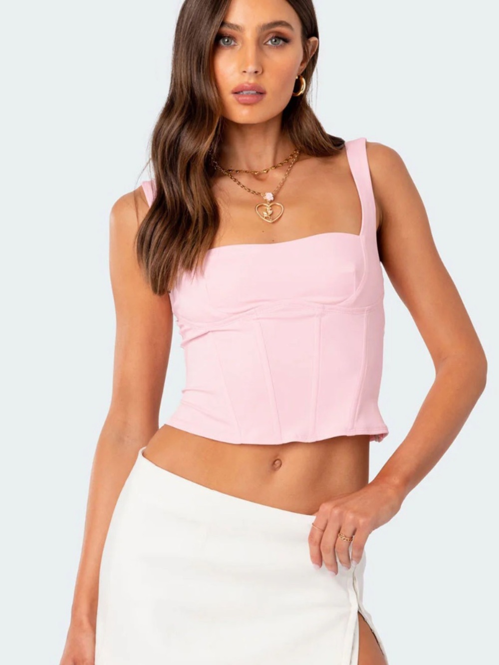 Edikted Bustier Corset Pink